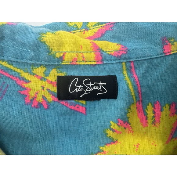 Tommy Bahama Men's Orange Palm Leaf Button Down Shirt Mens S (250504) - Picture 4 of 7